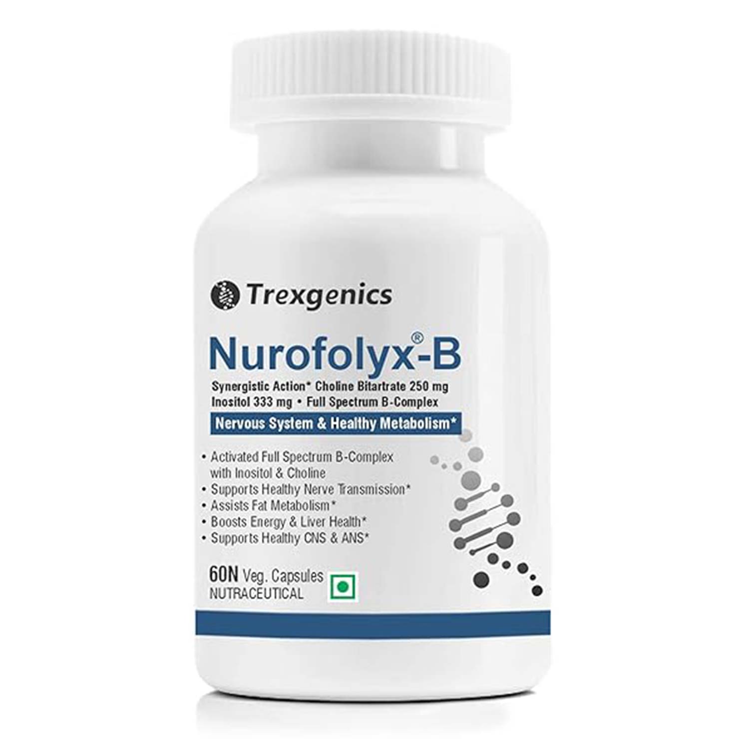 Trexgenics Nurofolyx-B with Choline