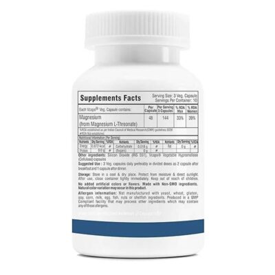 Trexgenics Magnesium Threonate, Brain Health, 30 Veg Capsules