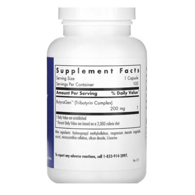 Allergy Research Group ButyrEn Supplement, 100 Veg Capsules