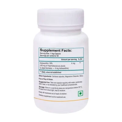 Biotrex Astarex, Astaxanthin 4mg, Veg, 60 Capsules