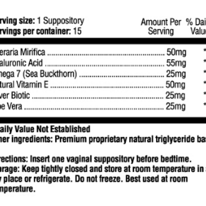 Hygeena Vaginal Dryness Suppositories I 15 suppositories