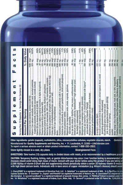 Life Extension Mix Capsules, Full Spectrum Essential Nutrients