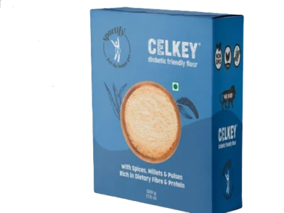 Sportify CelKey I Gluten free flour for Roti I Diabetic friendly I 500gm