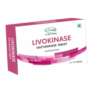 LivBio Livokinase, Nattokinase, Veg, 30 Tablets