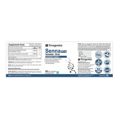 Trexgenics Senna Standardized Bowel Regulator