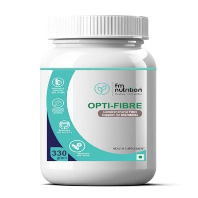 FM Nutrition Opti-Fibre Powder, Comprehensive Fibre Support, Veg, 330gm