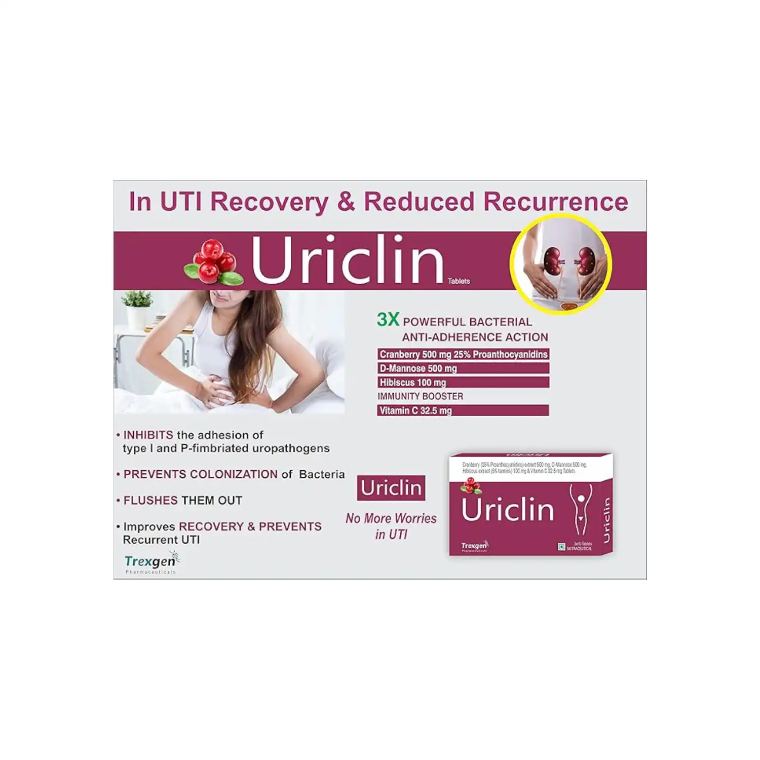Trexgenics Uricilin UTI Support
