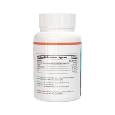 FM Nutrition Liposomal CoQ10, Ubiquinol 100mg, 30 Veg Capsules