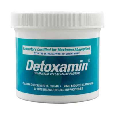 Detoxamin EDTA 500mg & 50mg Glutathione Suppository, 30 Pc Box