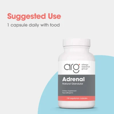 Allergy Research Group Adrenal Natural Glandular, Adrenal Cortex, 150 Caps