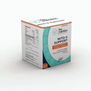 FM Nutrition Mito-II Support, Energy Production Cofactors Complex, - Veg, Sugar Free,10 sachets