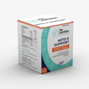 FM Nutrition Mito-II Support, Energy Production Cofactors Complex, - Veg, Sugar Free,10 sachets