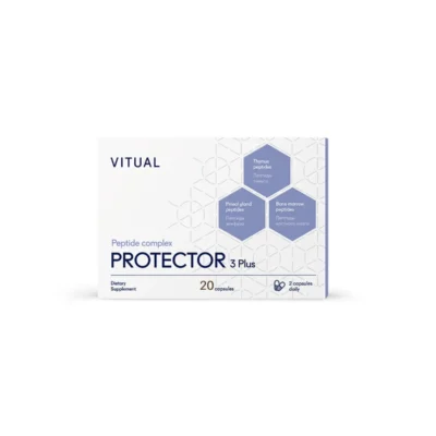 Vitual Protector 3 Plus Peptide Complex With Endoluten, Vladonix & Bonomarlot, 20 Caps