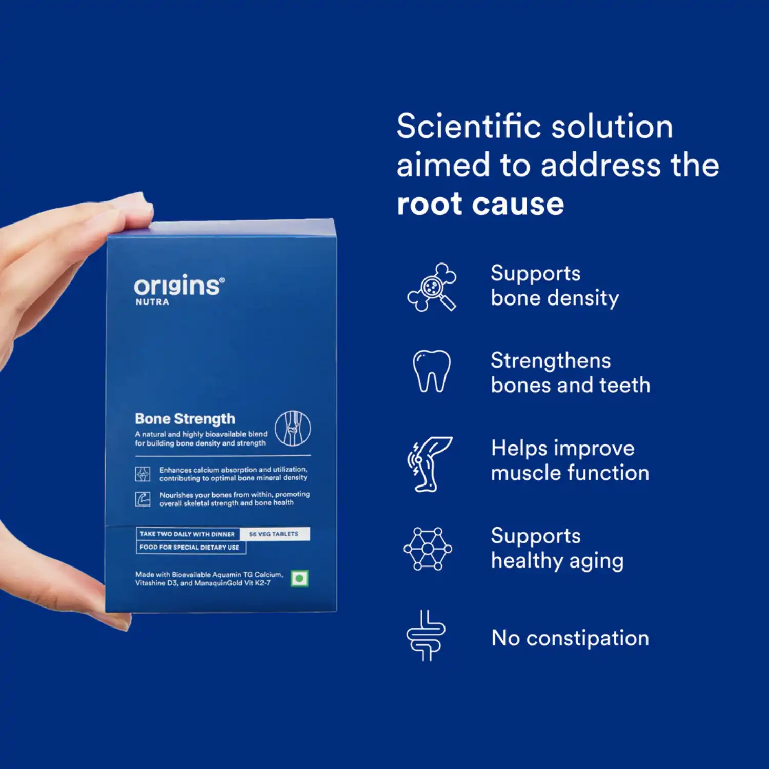 Origins Nutra Bone Strength, Veg Tablets