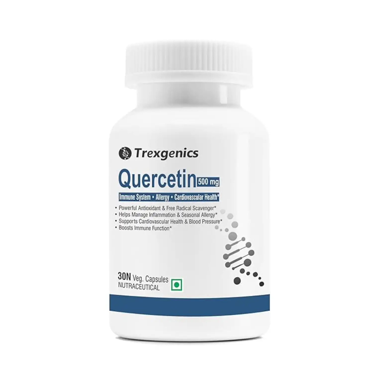 Trexgenics Quercetin 500mg, 60 Veg Capsules