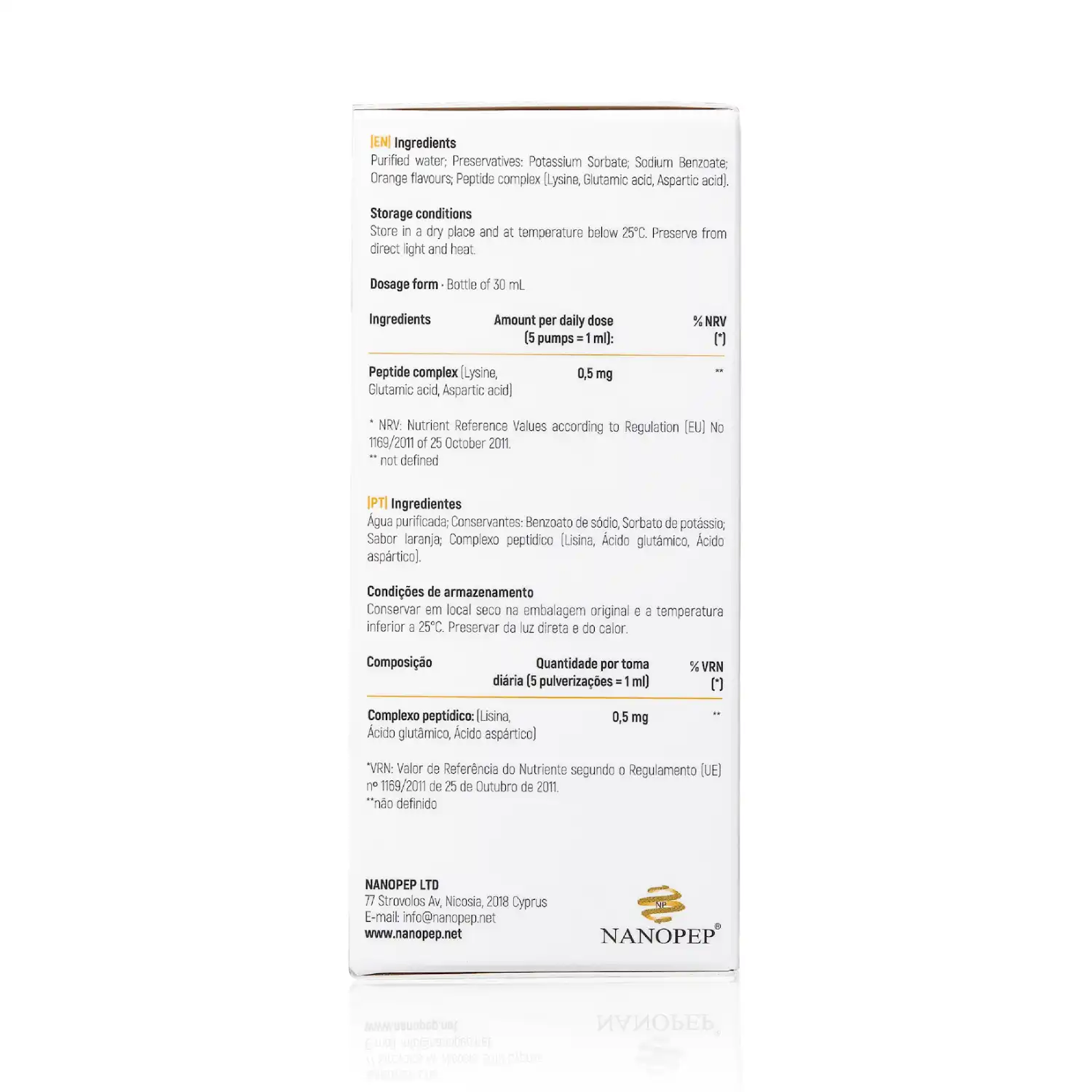 Nanopep Cronorex Peptide Spray